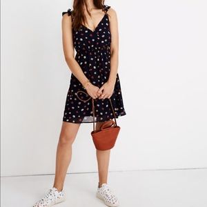 Madewell Ruffle-Strap Wrap Dress